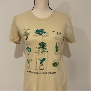 Urban Outfitters Yellow Plant Shirt
